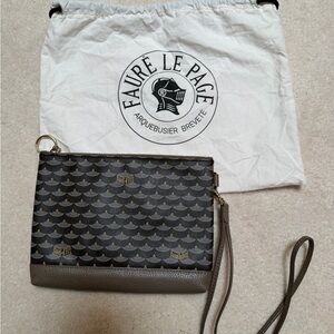 Faure Le Page monogram Patterned Wristlet Pochette 19 Bag pouch
